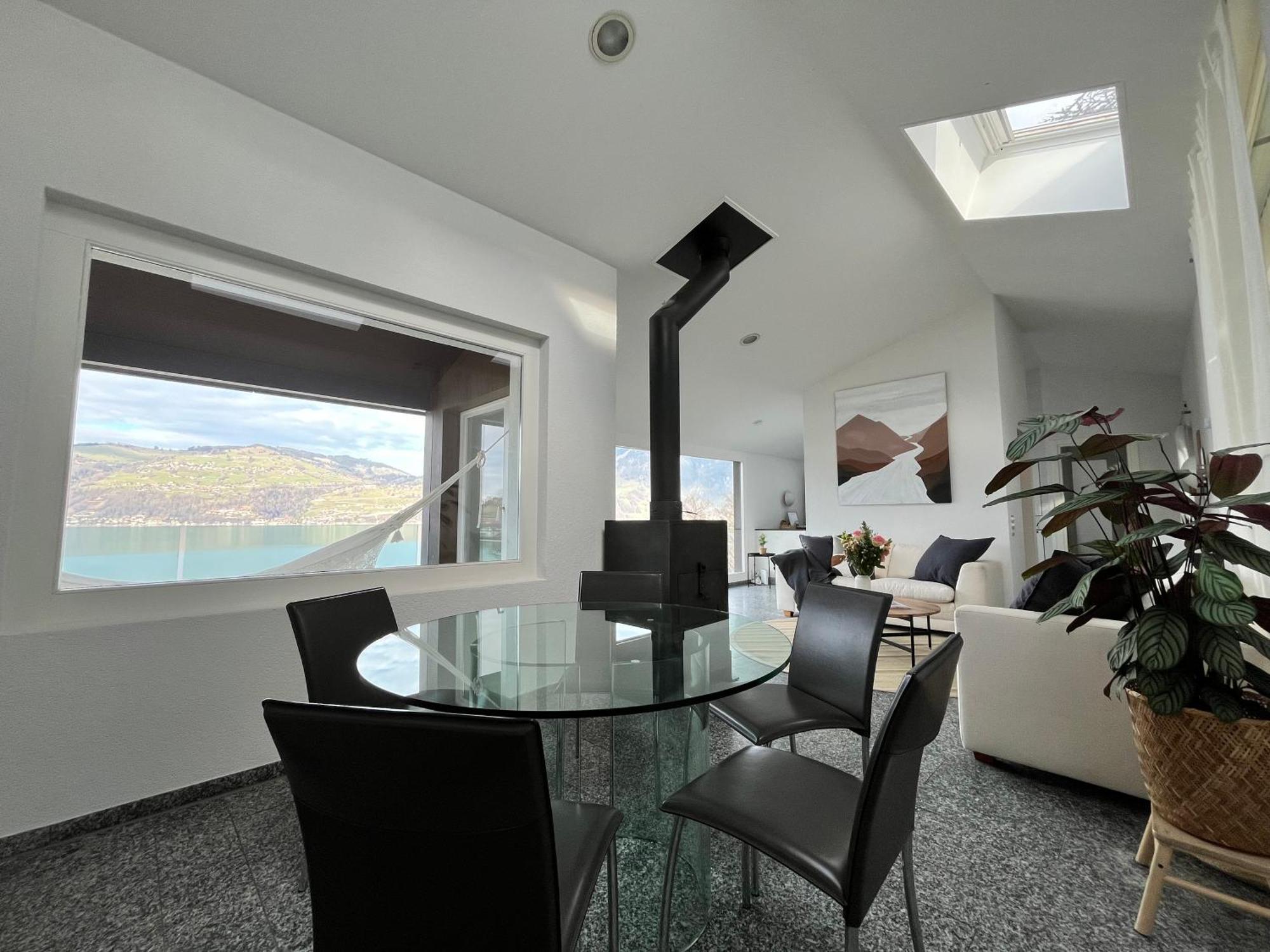 Wohnung Mit Grossartiger Seesicht Und Balkon 施皮茨 外观 照片