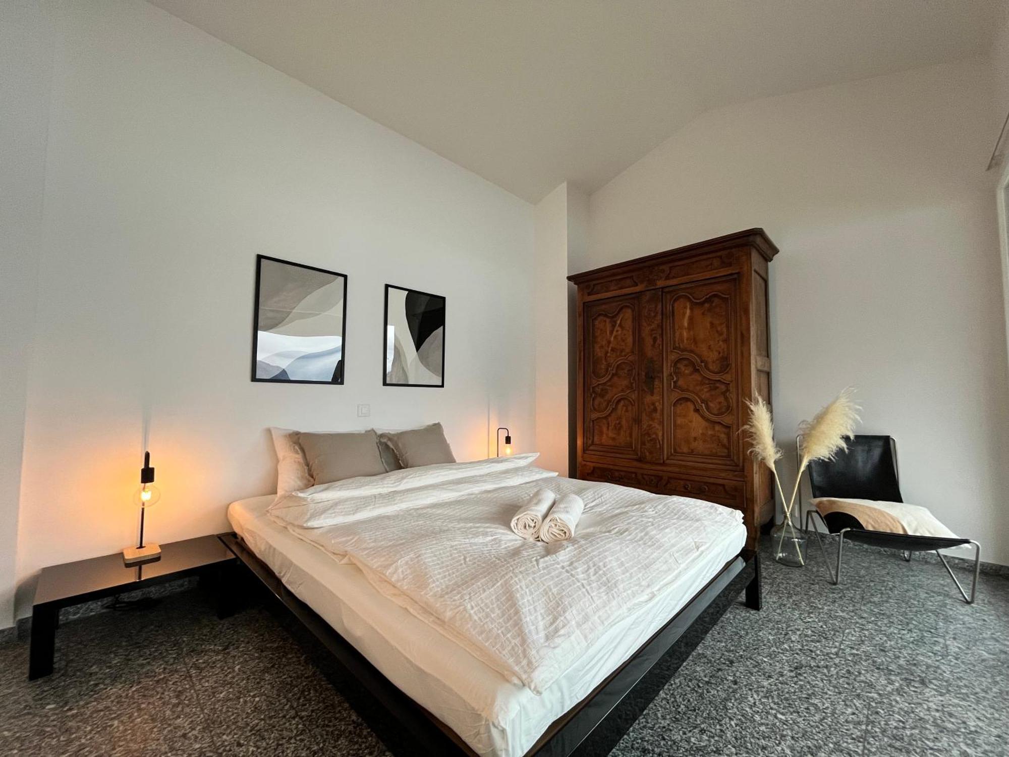 Wohnung Mit Grossartiger Seesicht Und Balkon 施皮茨 外观 照片