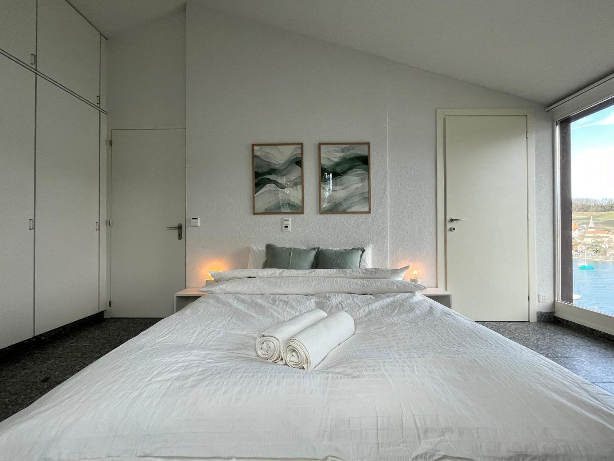 Wohnung Mit Grossartiger Seesicht Und Balkon 施皮茨 外观 照片