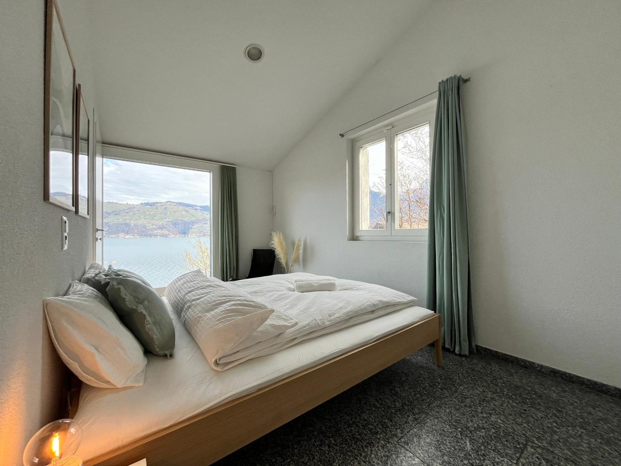 Wohnung Mit Grossartiger Seesicht Und Balkon 施皮茨 外观 照片