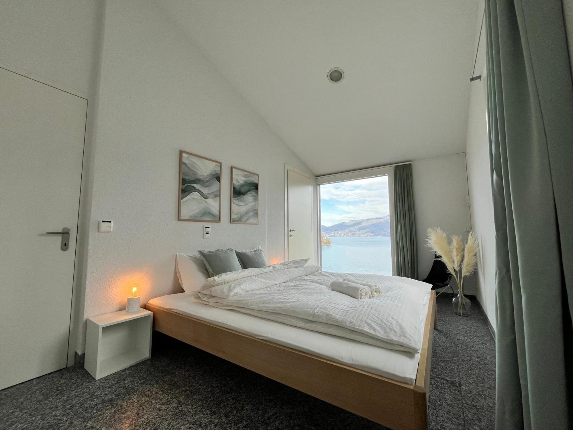 Wohnung Mit Grossartiger Seesicht Und Balkon 施皮茨 外观 照片