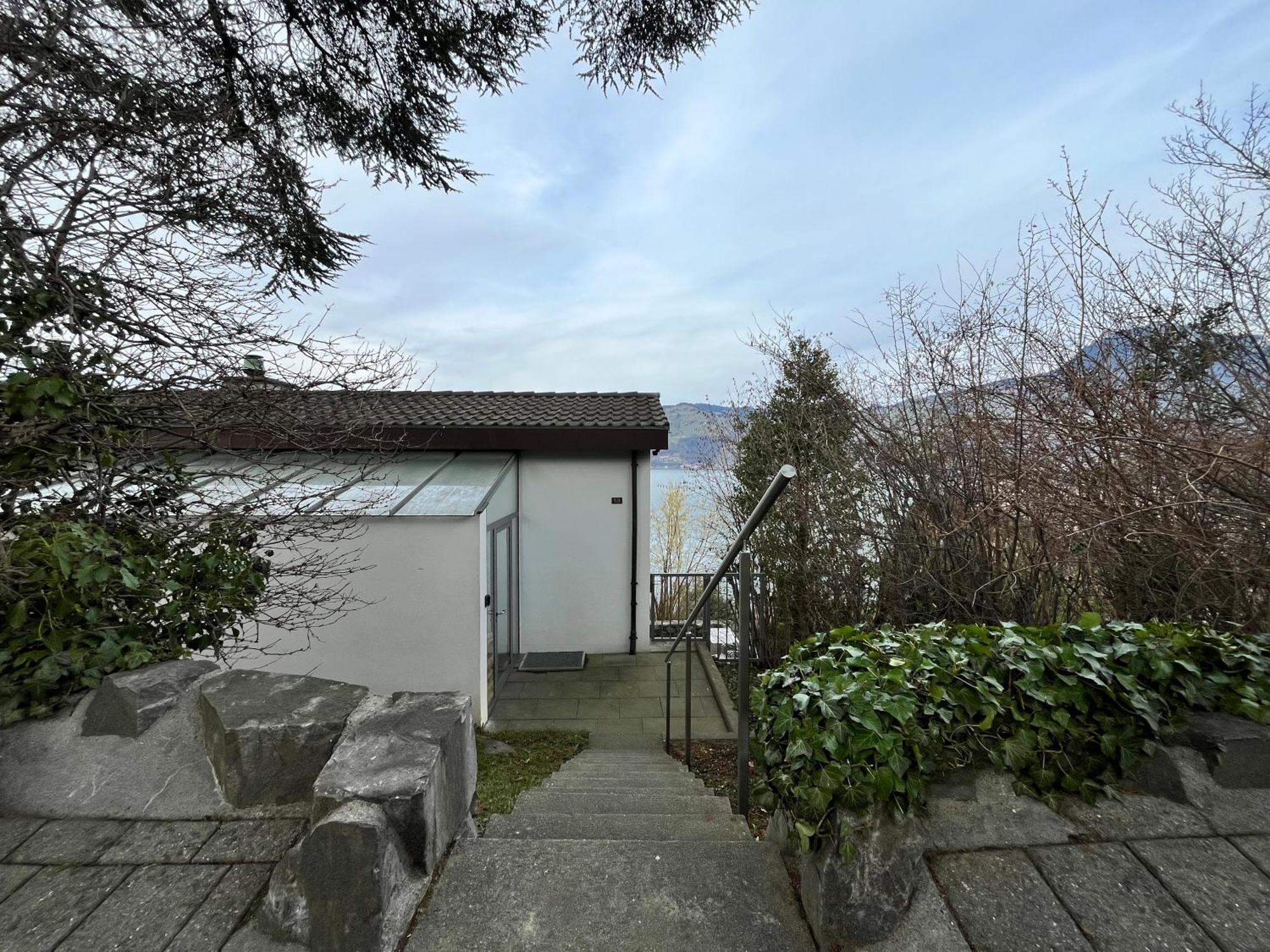 Wohnung Mit Grossartiger Seesicht Und Balkon 施皮茨 外观 照片