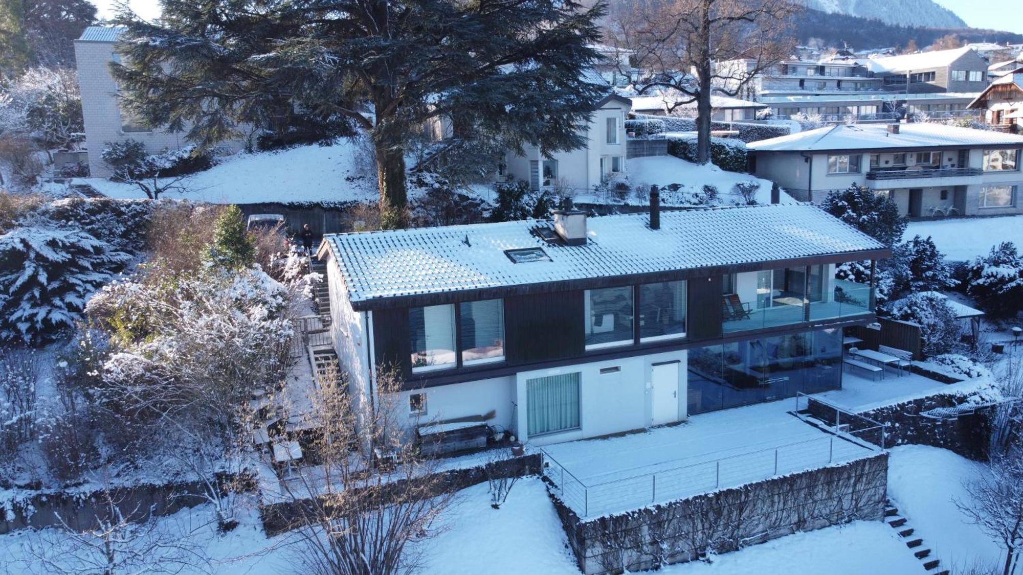 Wohnung Mit Grossartiger Seesicht Und Balkon 施皮茨 外观 照片